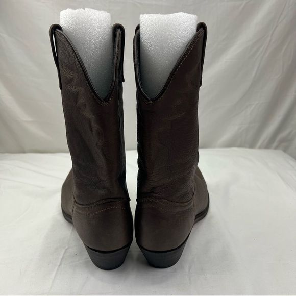 Masterson Cowboy Boots RB888 Brown Leather Metal Tip Toe Western Women’s Size 10 - Picture 4 of 10